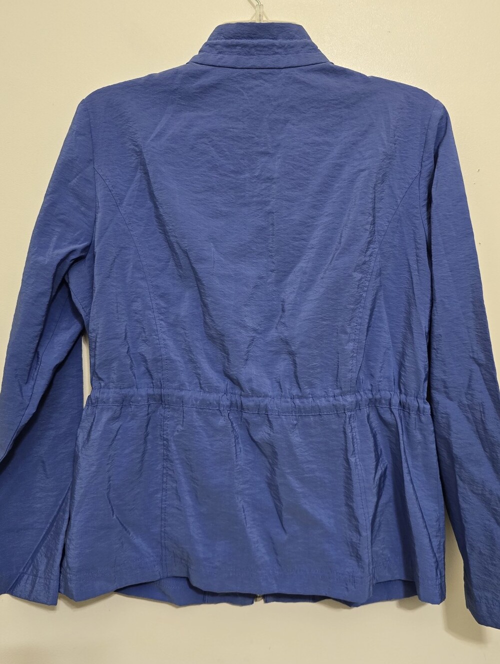 CHICO'S zenergy size Medium Full Zip Adjustable Waist Athleisure Jacket Blue - Picture 11 of 16